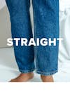 straight, jeans