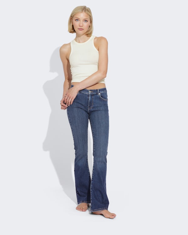 Blå Low Flare 580 jeans | Dame |  Bik Bok