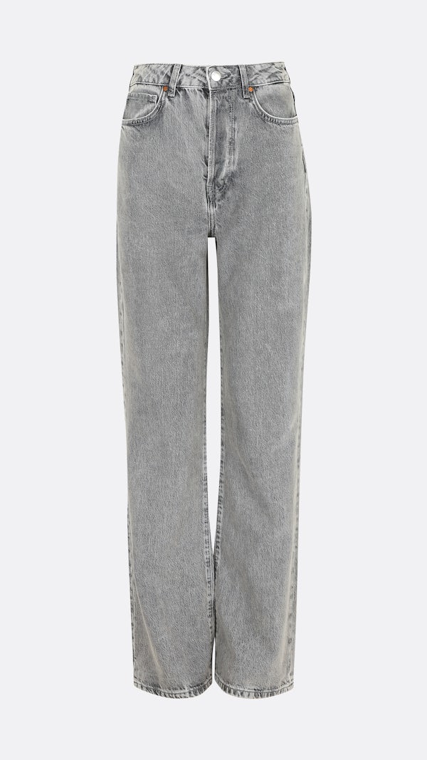 Mörkgrå Regular Wide 960 jeans | Dam | Bik Bok