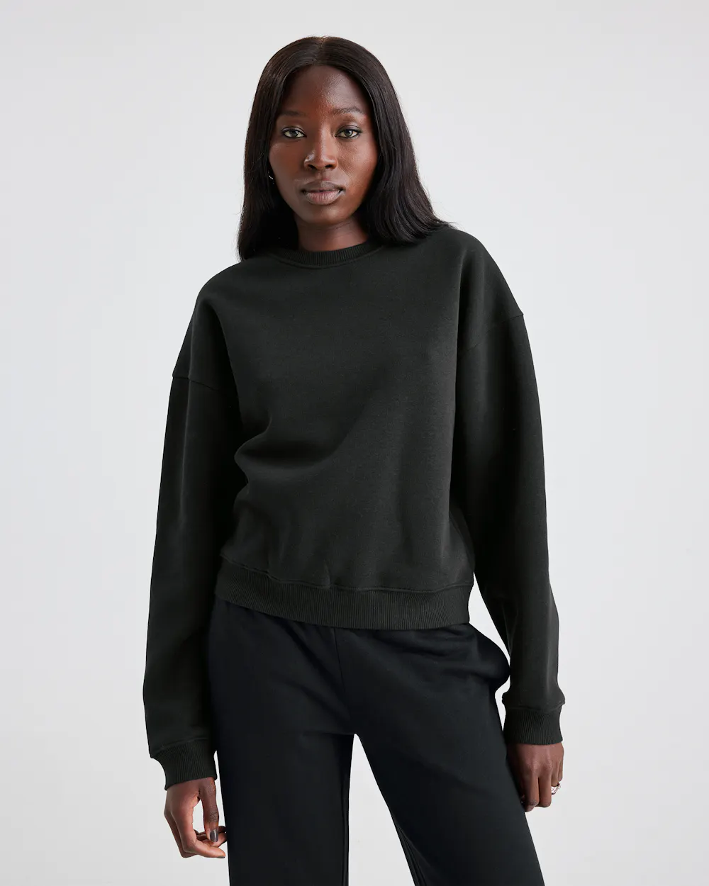 Black SH Base Crewneck | Women | Tops - Sweatshirts Bik Bok