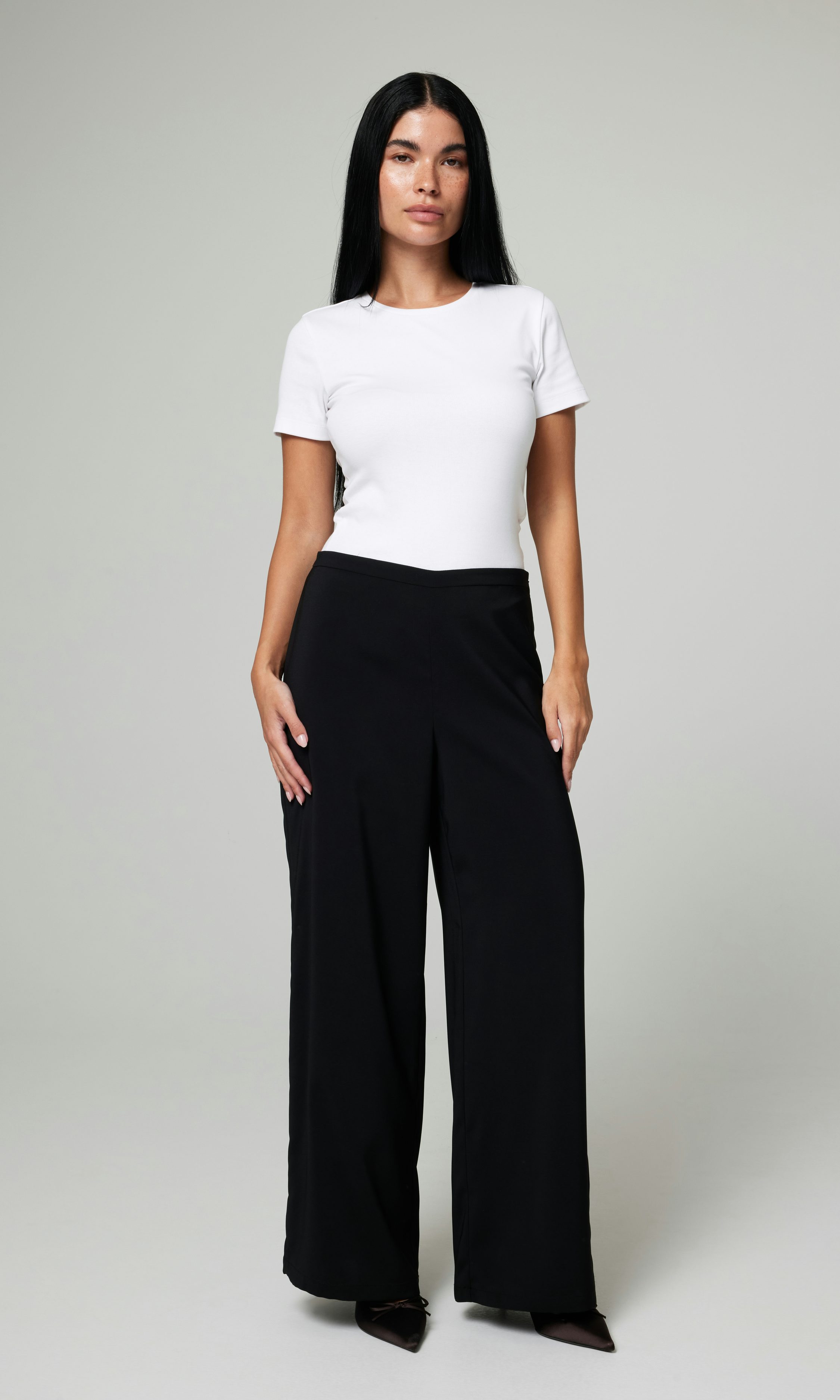 【PORTERNA】Cobie Wide Trousers Petra oversized wool trousers with pleats for women 9fw24