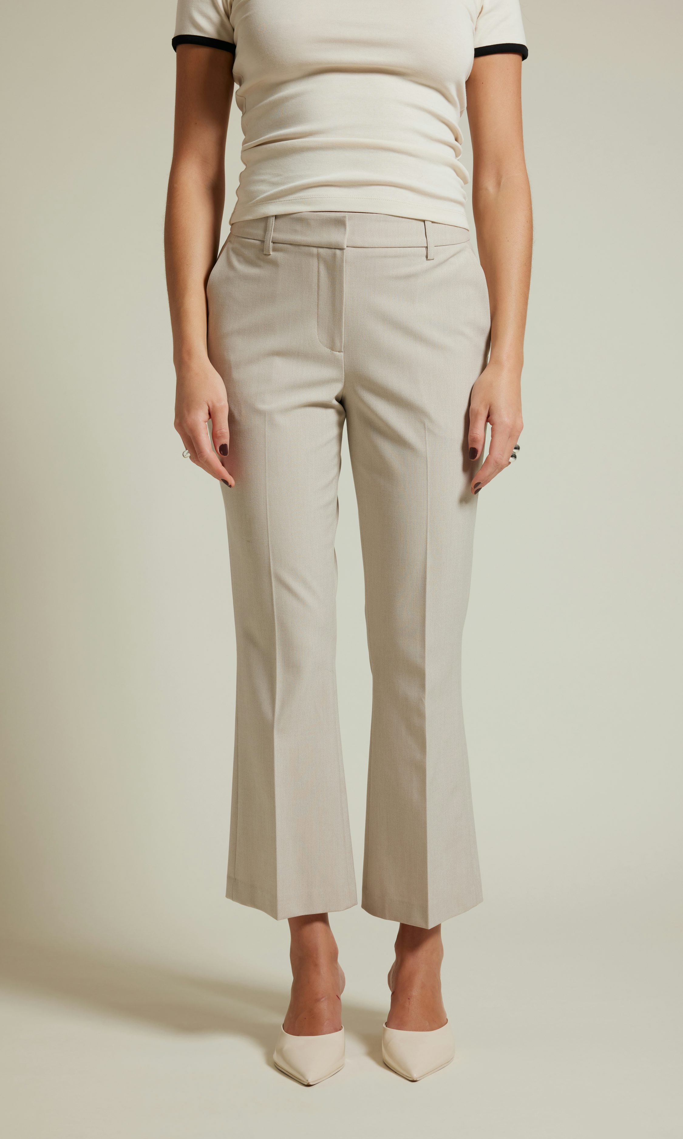 Light beige Vilma suit trousers | Women | Bik Bok