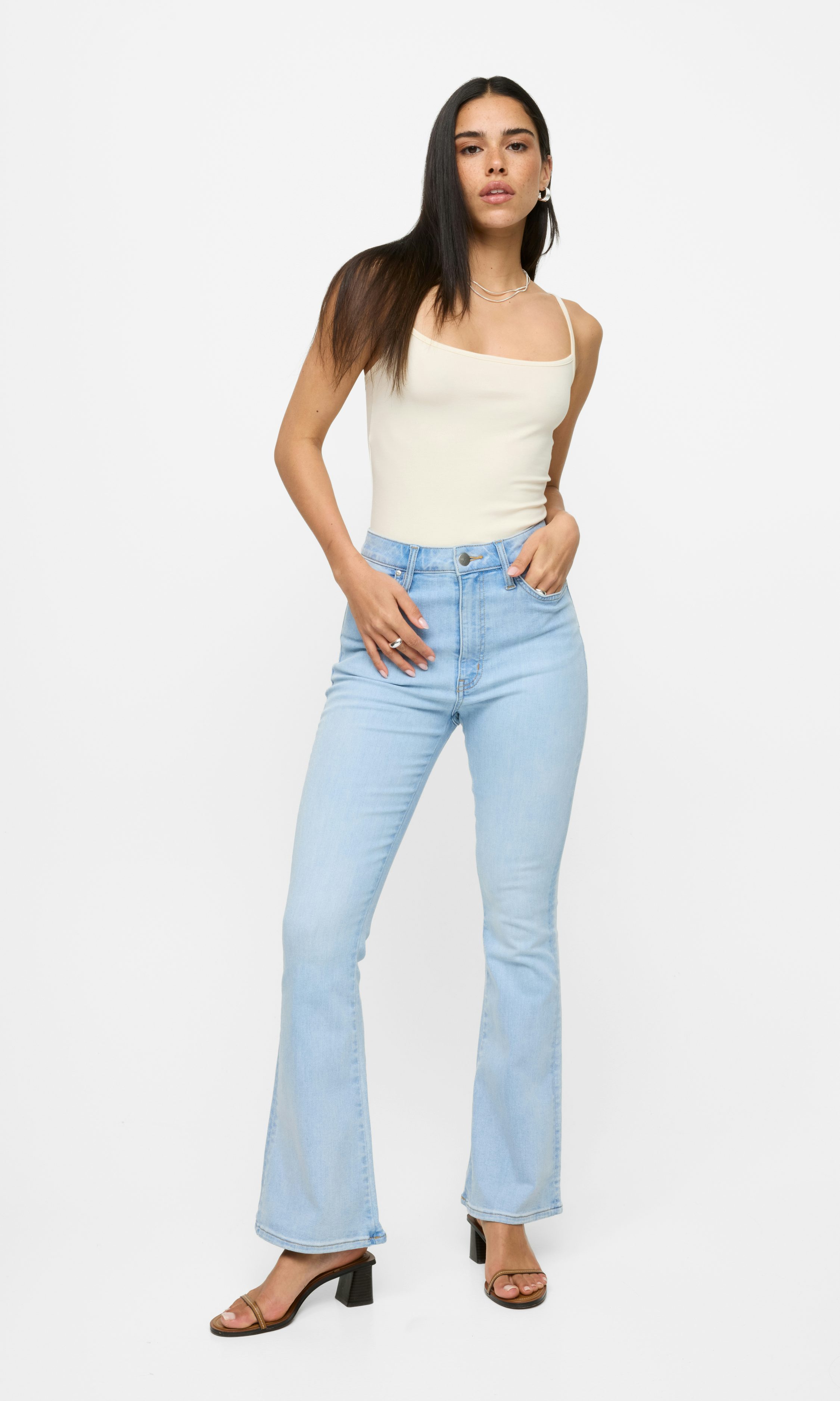 【PORTERNA】Momok flare jeans VEKDONE 2023 Clearance Flare Jeans for Women, Women's High