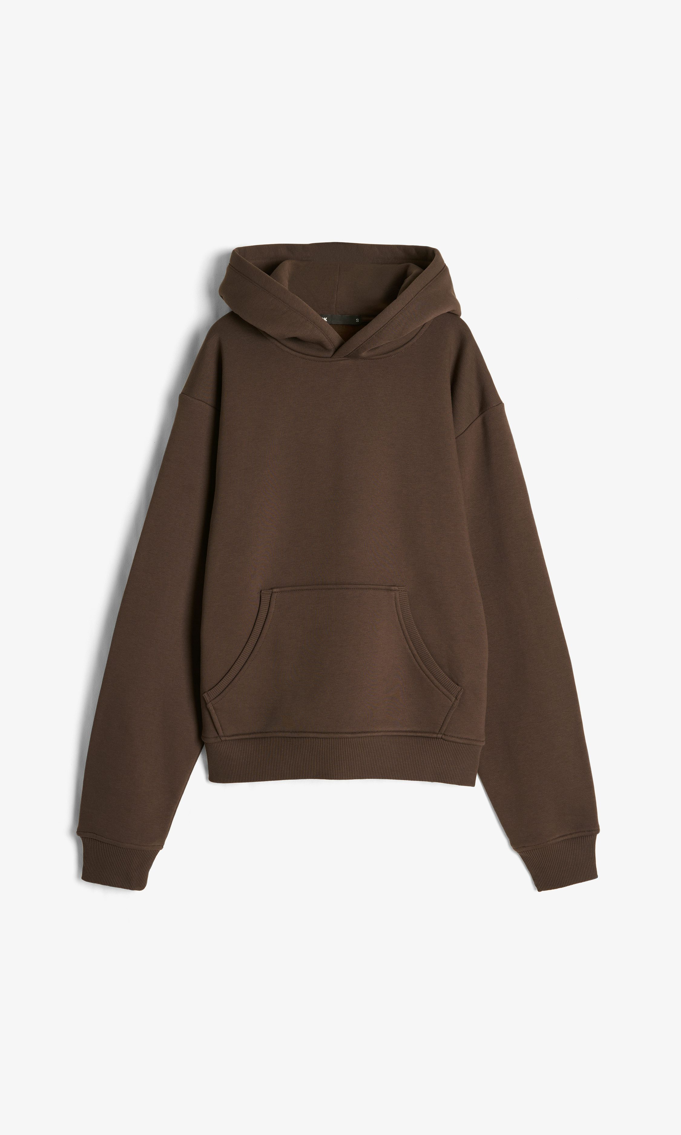 Dark brown SH Basic Hoodie | Women | Tops - Hoodie Bik Bok