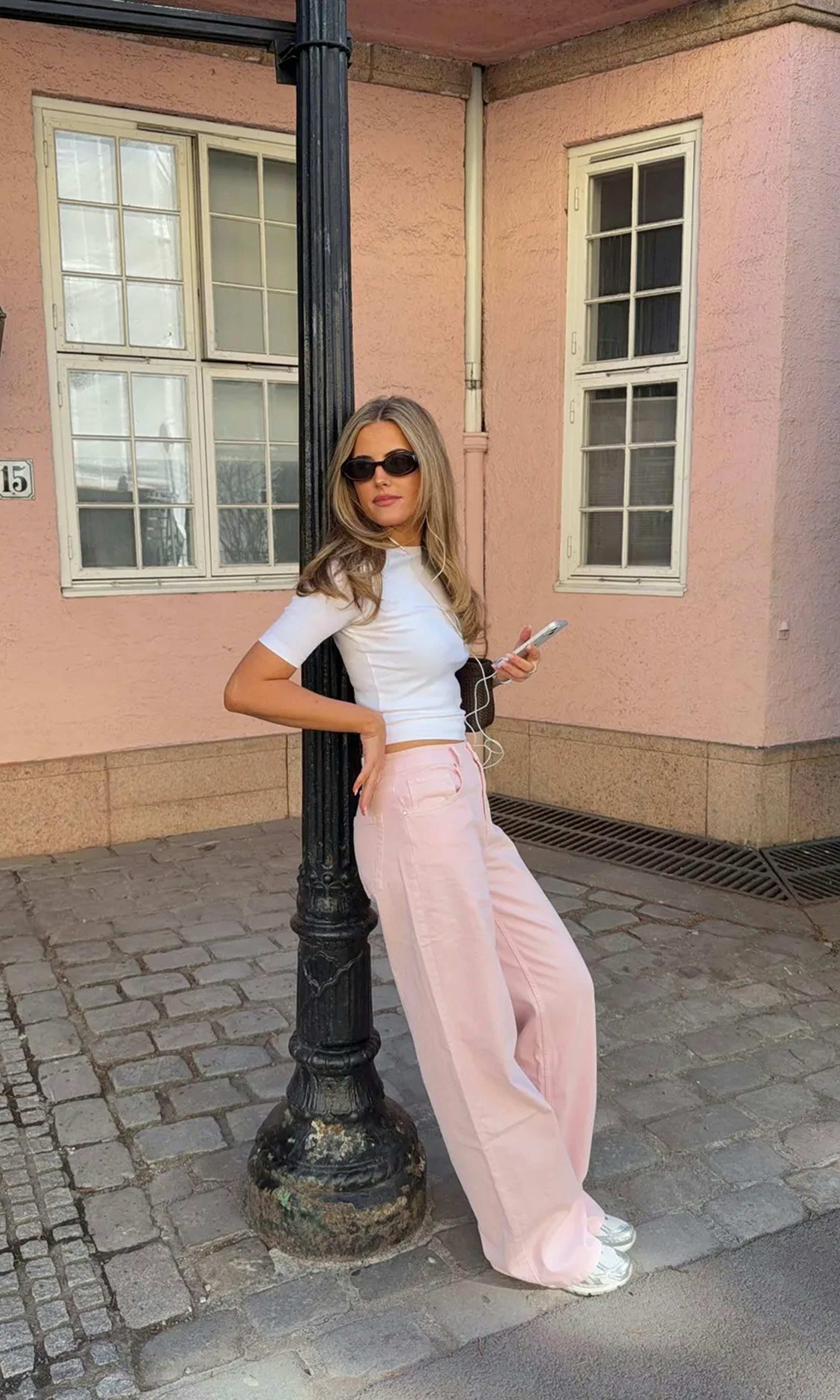 Light pink JP April Blossom | Women | Trousers - Jeans Bik Bok